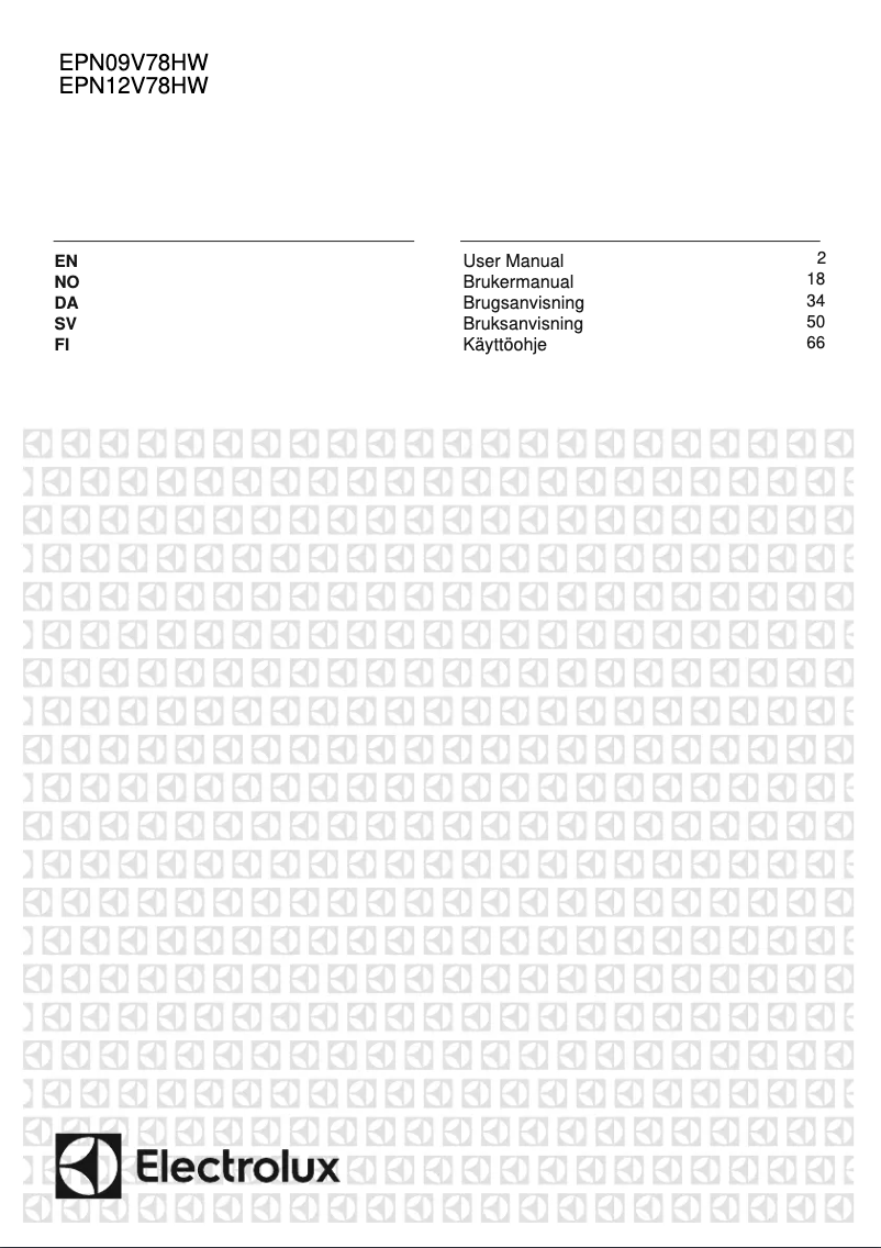Página 1 del manual Manual de usuario Electrolux EPN09V78HWO