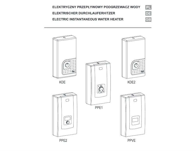 Imagen de la primera página del manual del dispositivo PPE1