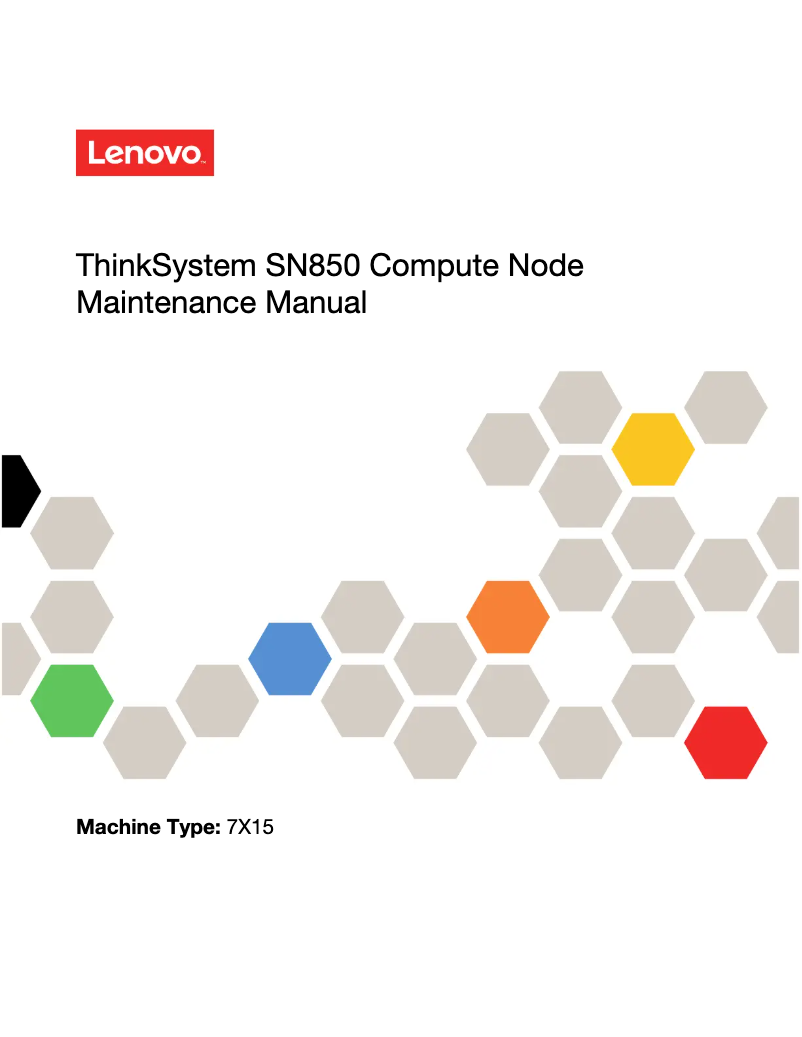Página 1 del manual Manual de usuario Lenovo ThinkSystem SN850
