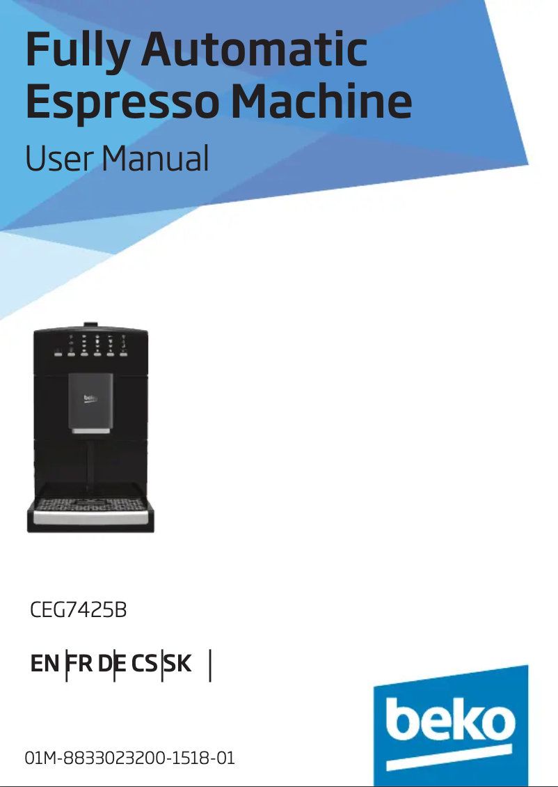Página 1 del manual Manual de usuario Beko CEG7425B