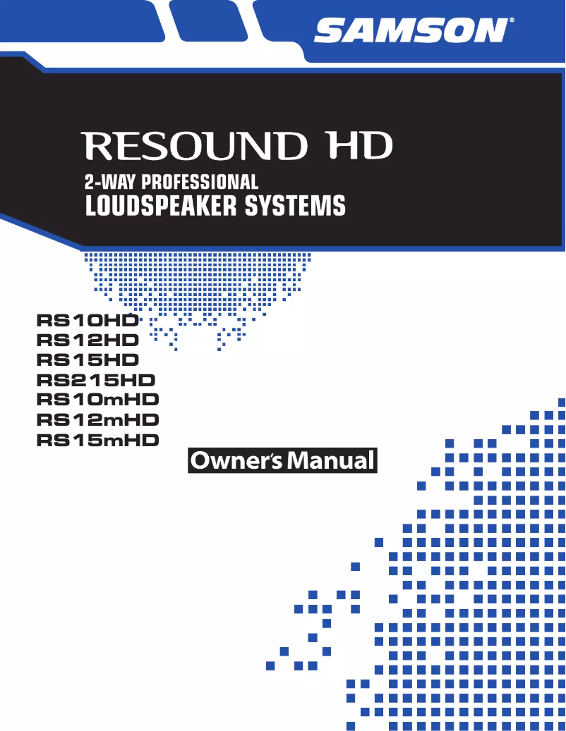 Imagen de la primera página del manual del dispositivo RS12mHD