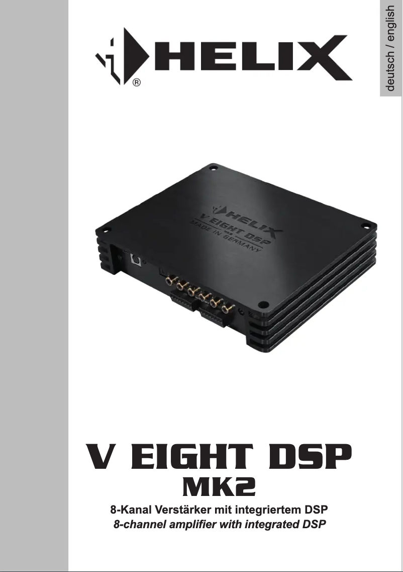 Imagen de la primera página del manual del dispositivo V EIGHT DSP MK2