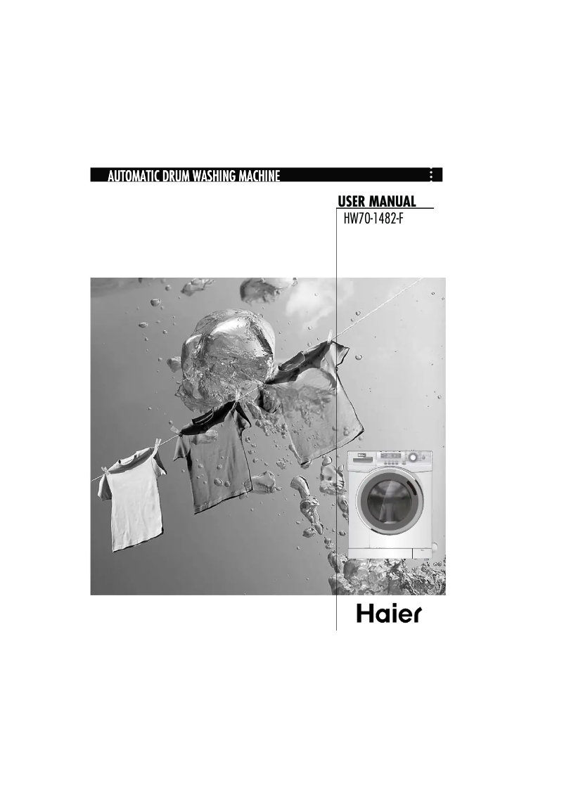 Página 1 del manual Manual de usuario Haier HW70-1482-F