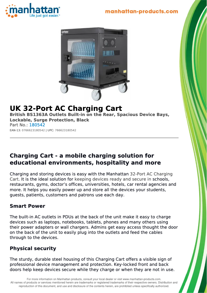 Imagen de la primera página del manual del dispositivo 180542