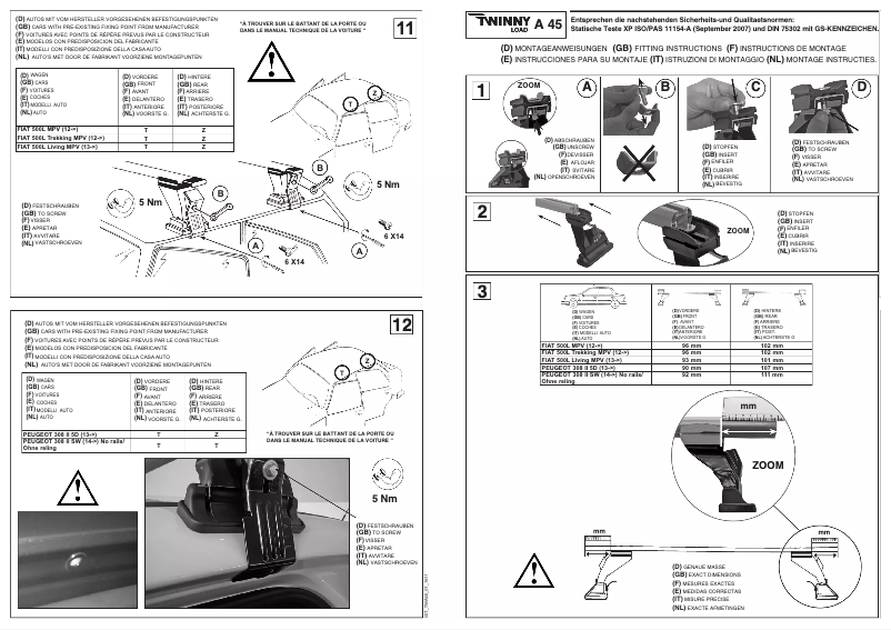 Imagen de la primera página del manual del dispositivo A 45