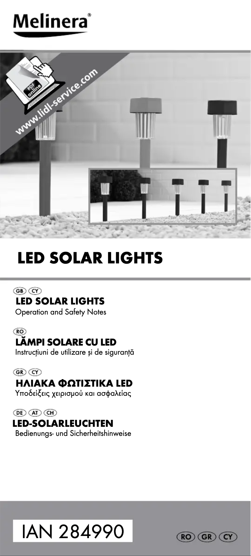 Imagen de la primera página del manual del dispositivo IAN 284990