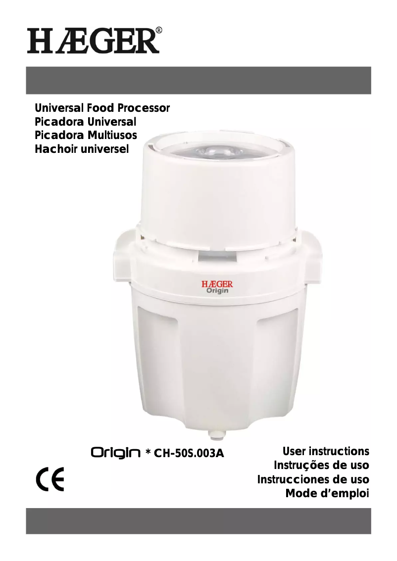 Imagen de la primera página del manual del dispositivo CH-50S.003A
