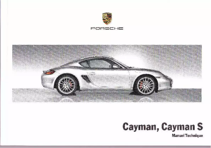 Página 1 del manual Manual de usuario Porsche Cayman S (2010)