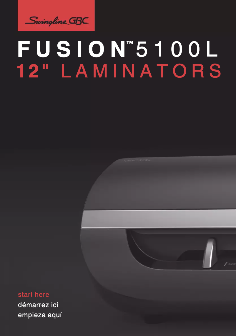 Imagen de la primera página del manual del dispositivo Swingline Fusion 5100L