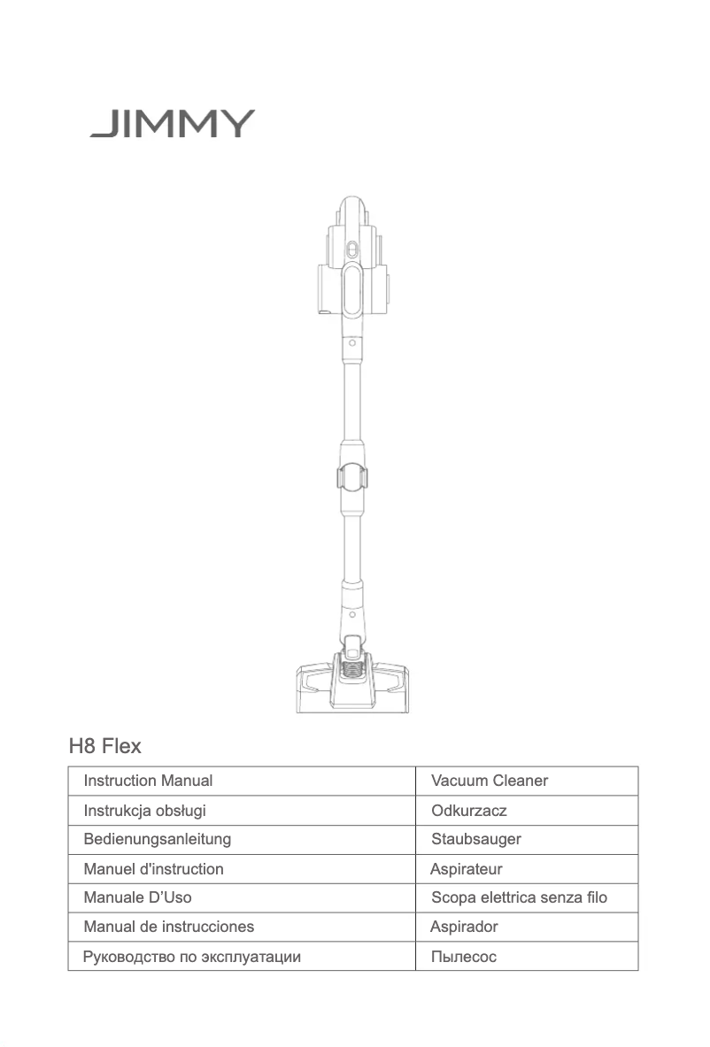 Imagen de la primera página del manual del dispositivo H8