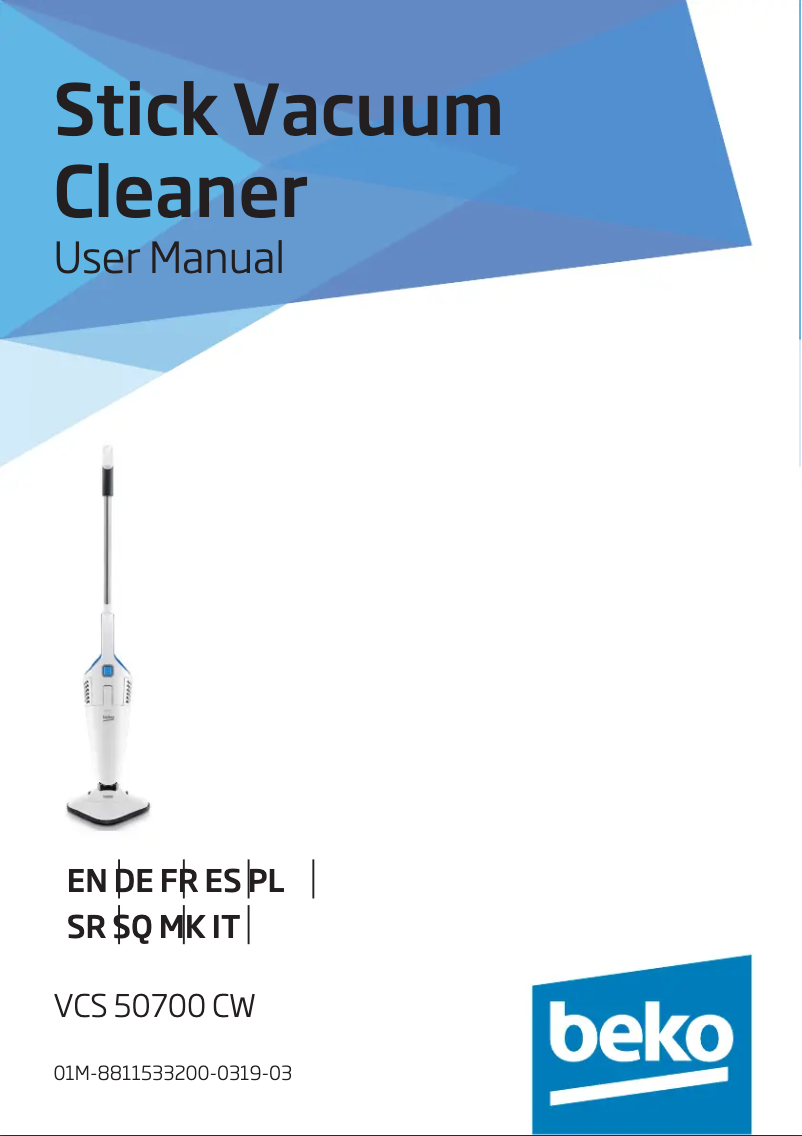 Imagen de la primera página del manual del dispositivo VCS 50700 CW