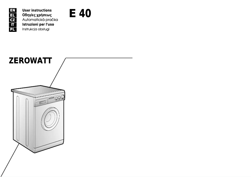 Imagen de la primera página del manual del dispositivo E 40