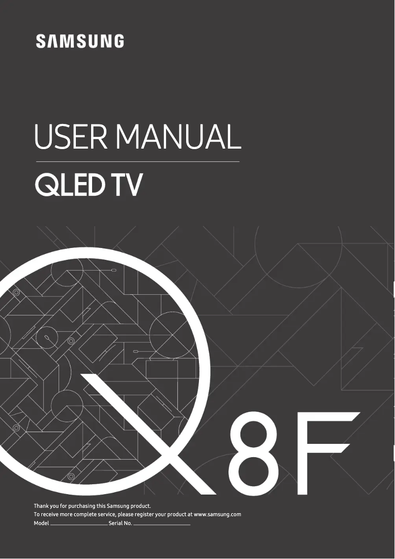 Página 1 del manual Manual de usuario Samsung QLED QE55Q8F (2018)