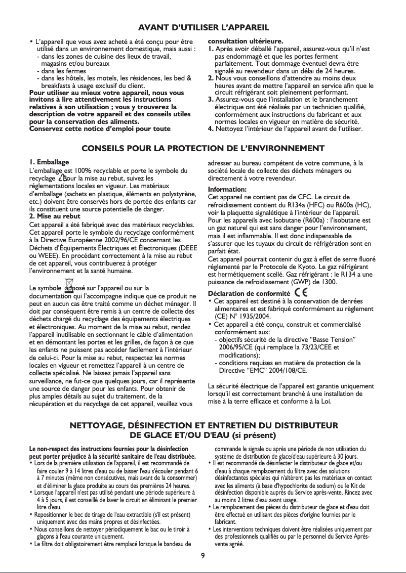 Página 1 del manual Manual de usuario Whirlpool 20RU-D3L A+