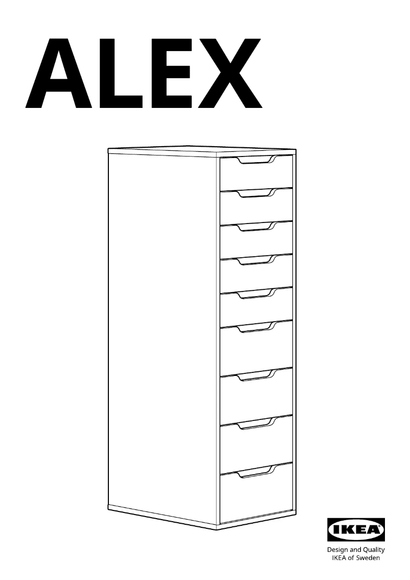 Página 1 del manual Manual de usuario Ikea ALEX 904.861.39