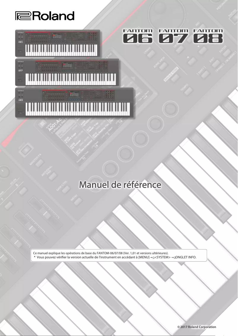 Página 1 del manual Manual de usuario Roland FANTOM-07