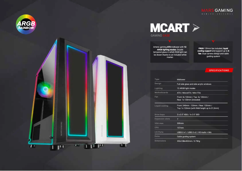 Imagen de la primera página del manual del dispositivo MC-ART