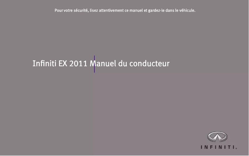 Imagen de la primera página del manual del dispositivo QX50 (2011)