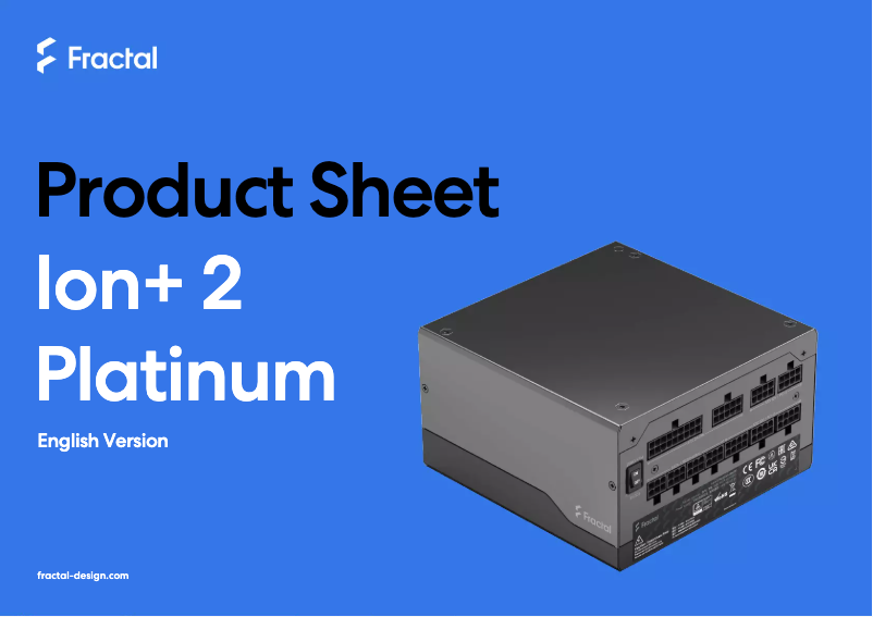 Imagen de la primera página del manual del dispositivo Ion+ 2 Platinum