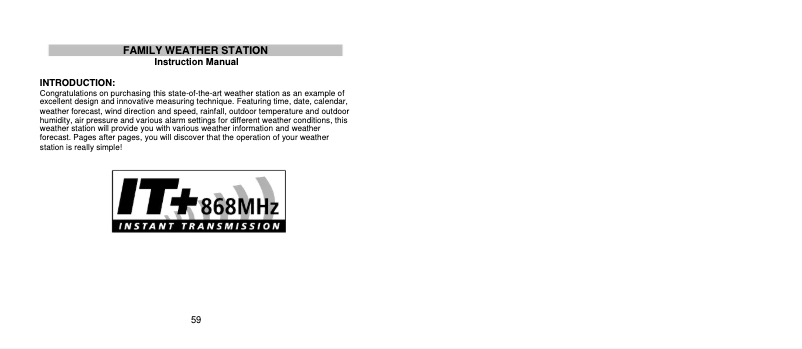 Página nº 1 - Manual de usuario TFA 35.1067.IT