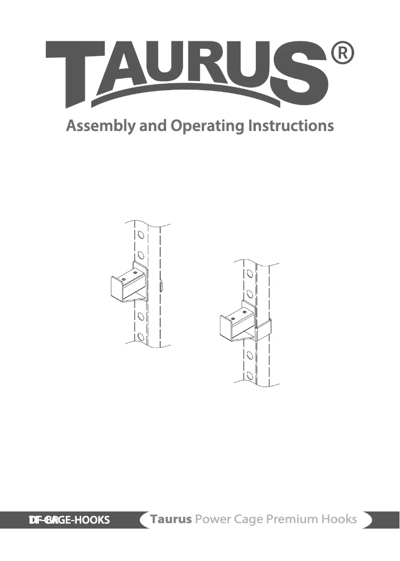 Página nº 1 - Manual de usuario Taurus Power Cage Premium Hooks