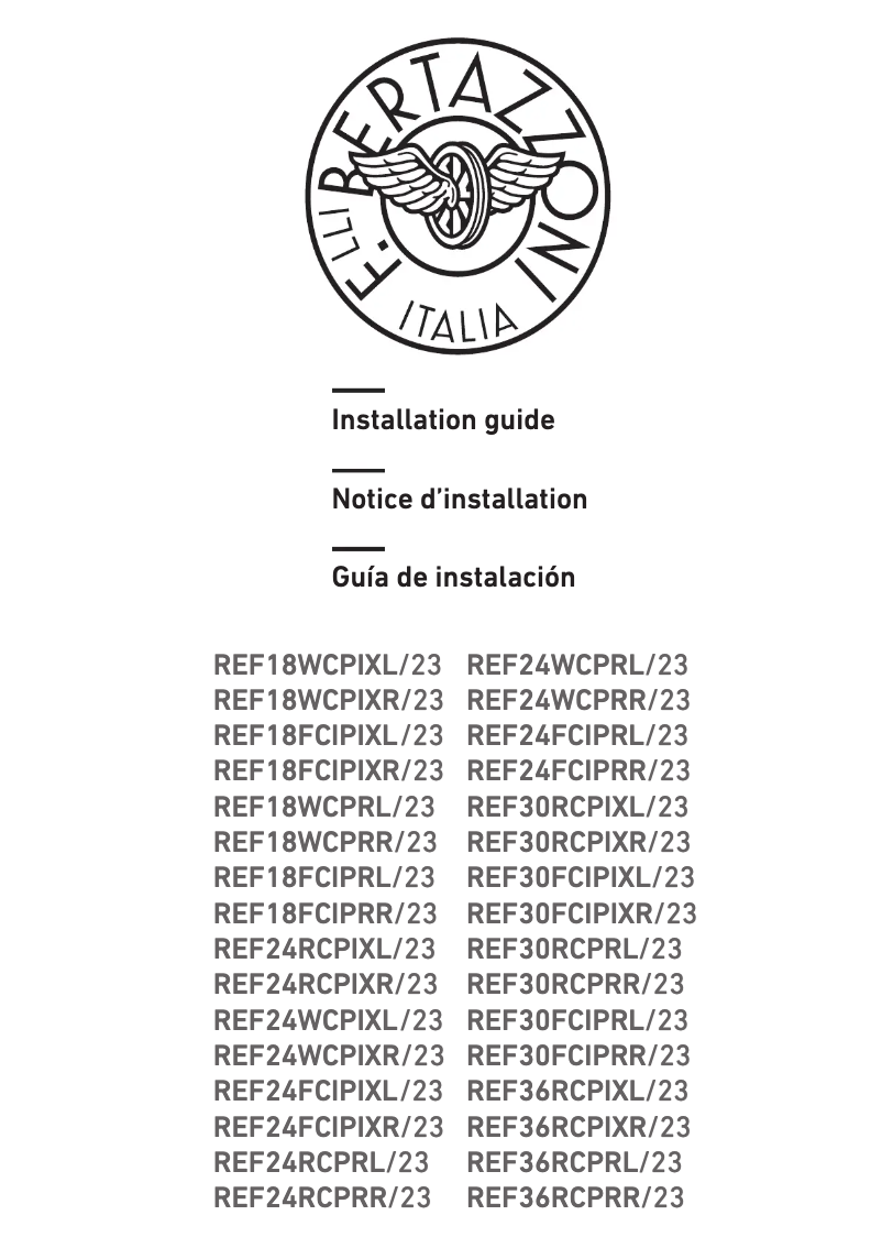 Imagen de la primera página del manual del dispositivo REF24FCIPRR
