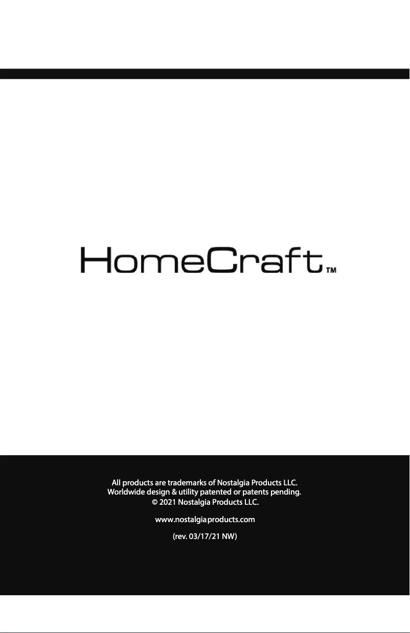 Página 1 del manual Manual de usuario HomeCraft HCFP8SS