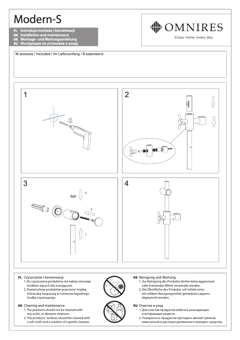 Imagen de la primera página del manual del dispositivo Modern-S