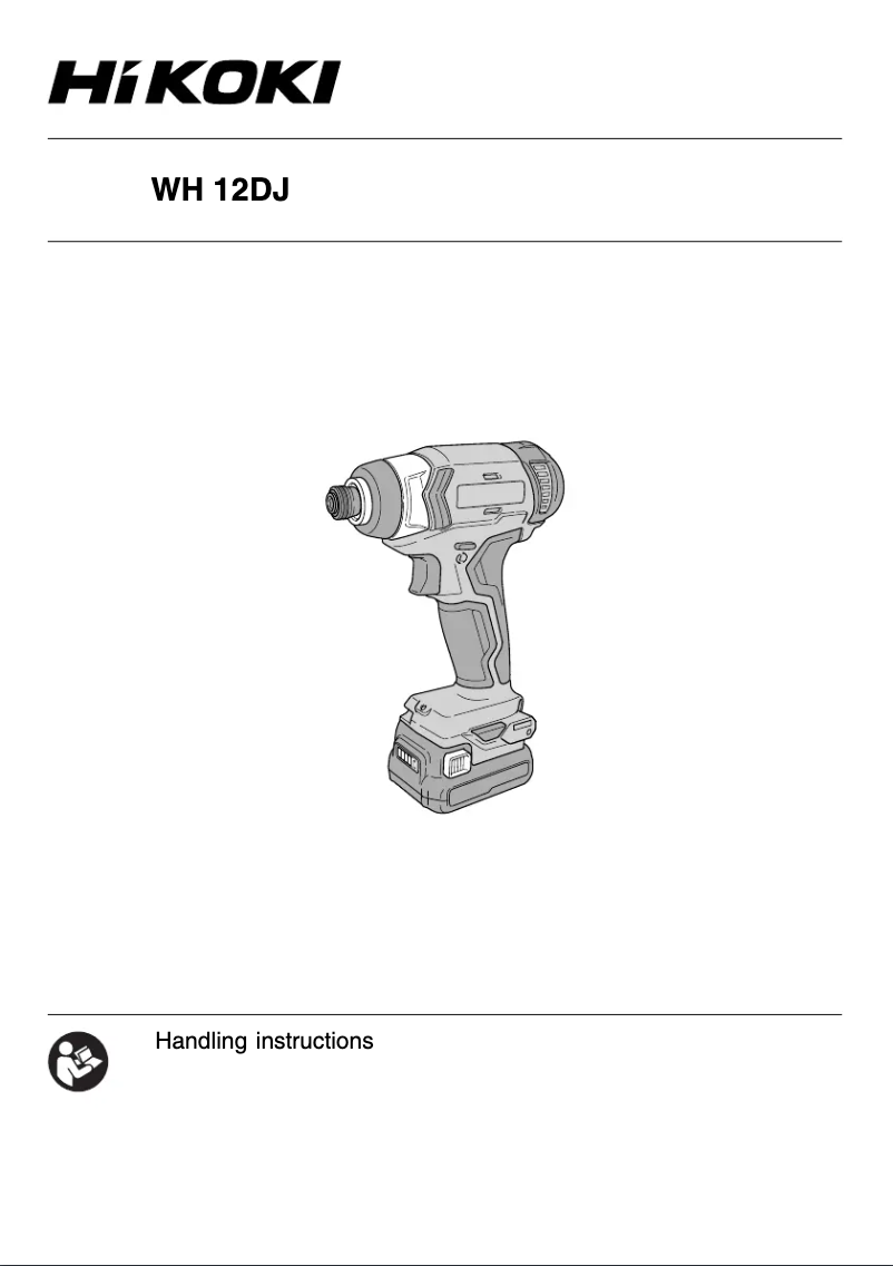 Página 1 del manual Manual de usuario HiKOKI WH12DJ