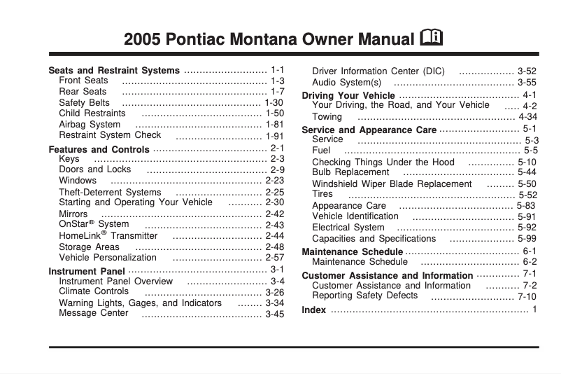 Imagen de la primera página del manual del dispositivo Sunfire (2005)