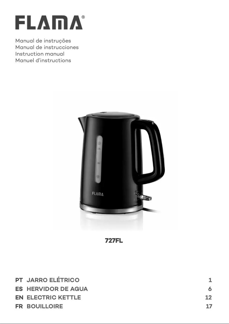 Imagen de la primera página del manual del dispositivo 727FL