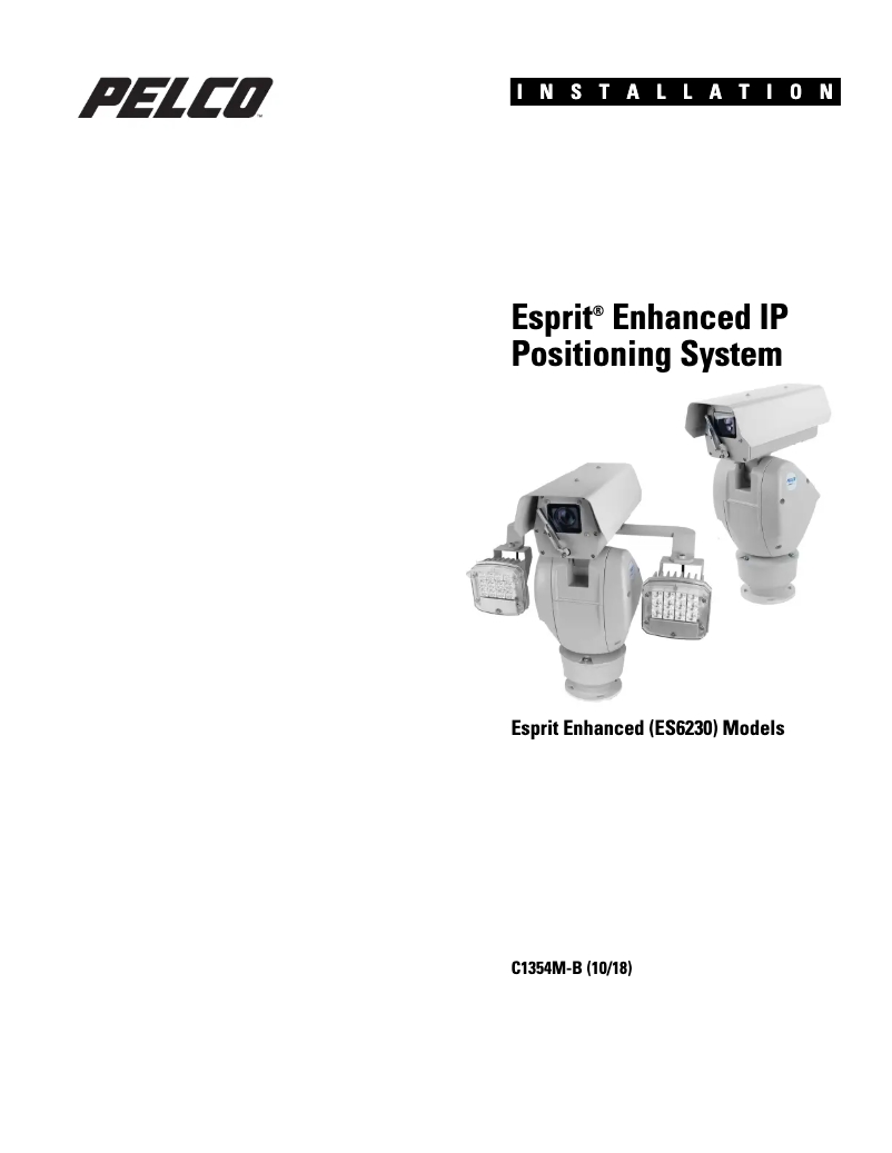 Imagen de la primera página del manual del dispositivo Esprit Enhanced ES6230-12