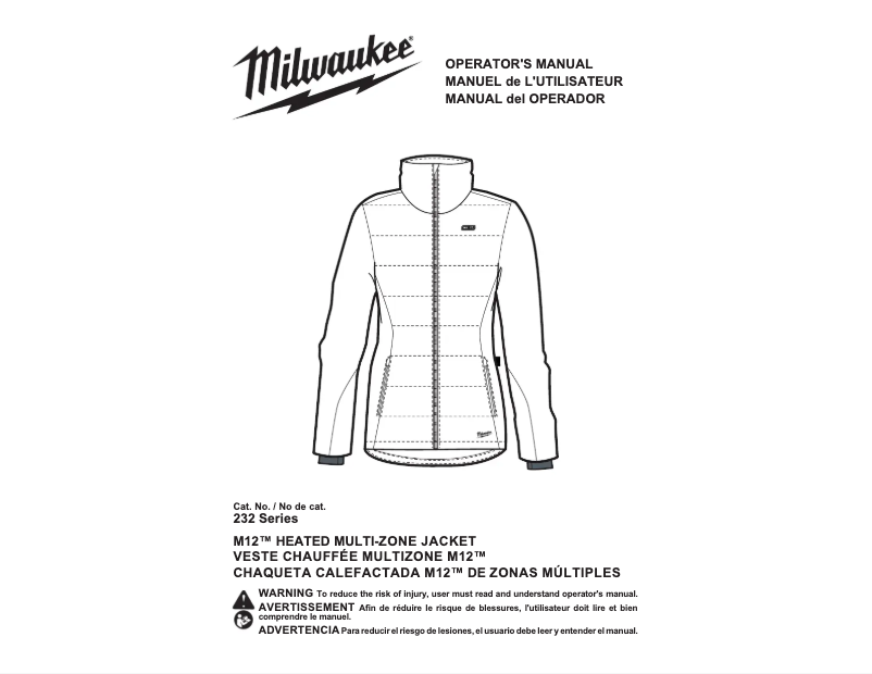 Página 1 del manual Manual de usuario Milwaukee M12 232-21
