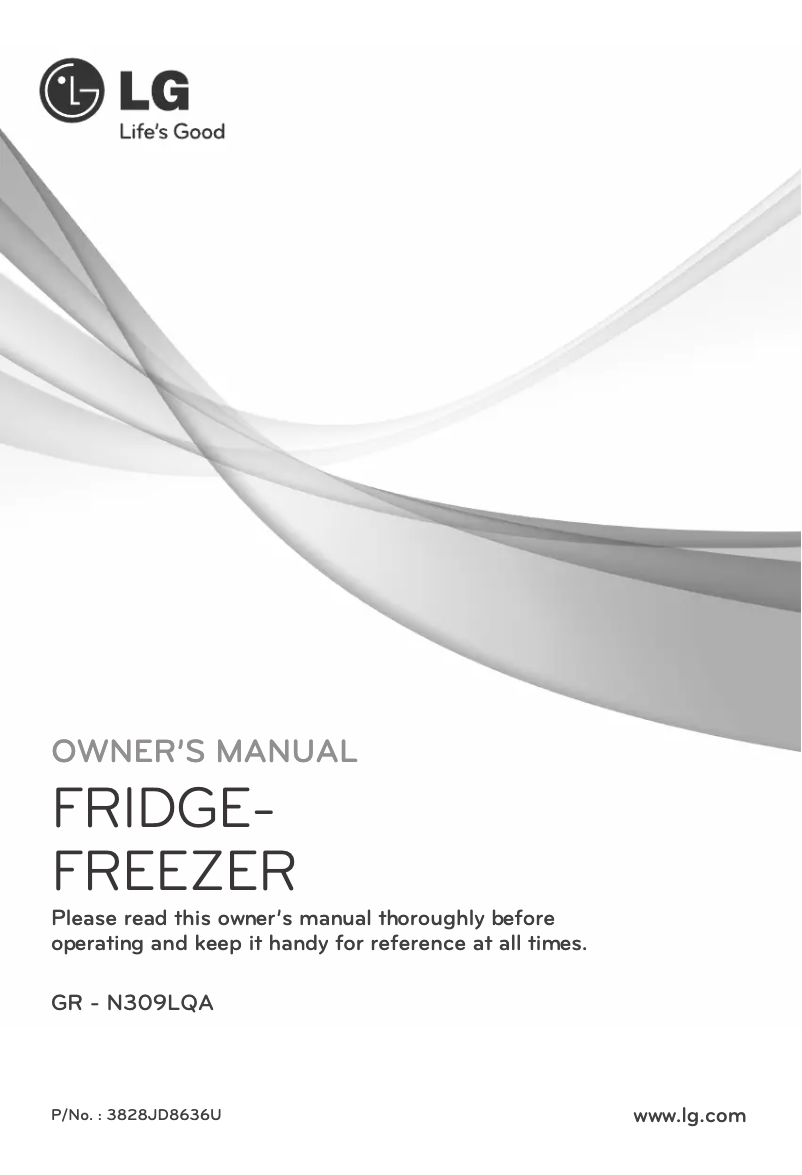 Imagen de la primera página del manual del dispositivo GR-N309LQA