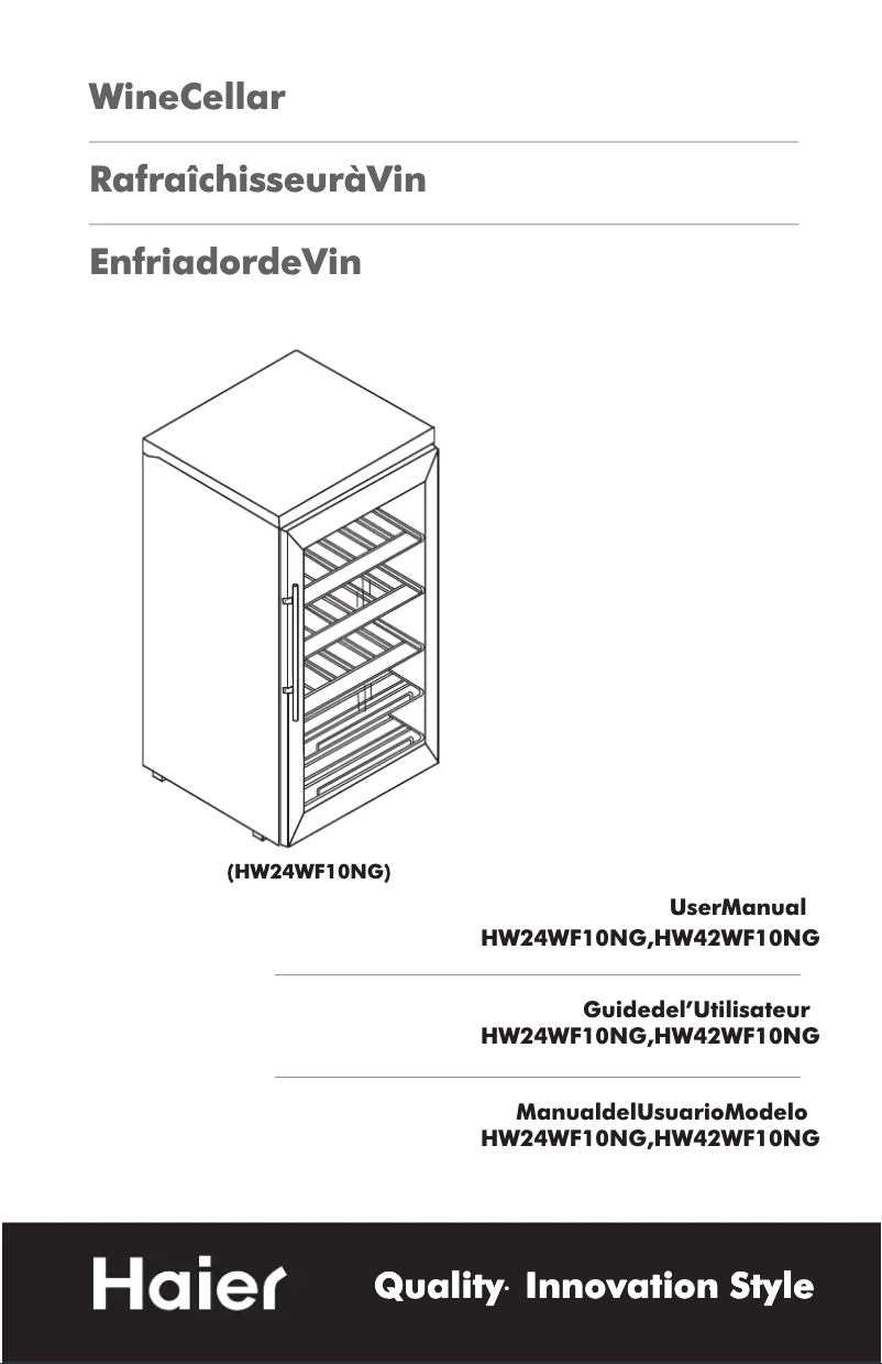 Imagen de la primera página del manual del dispositivo HW24WF10NG
