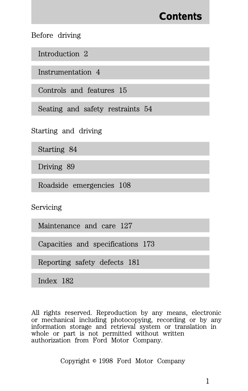Imagen de la primera página del manual del dispositivo Sable (1998)