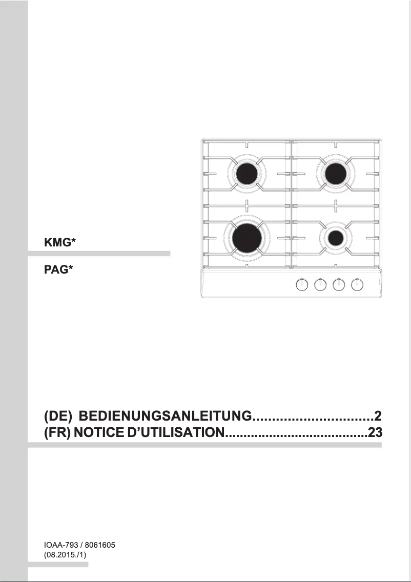 Imagen de la primera página del manual del dispositivo KMG 13120 E