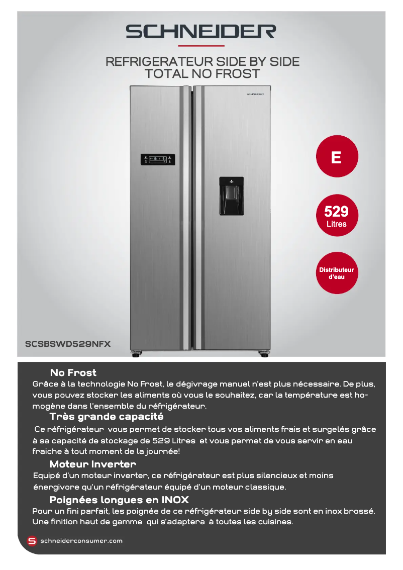 Imagen de la primera página del manual del dispositivo SCSBSWD529NFX