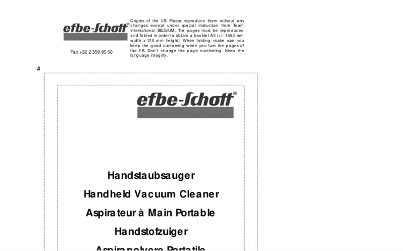 Página nº 1 - Manual de usuario Efbe-Schott Stormy