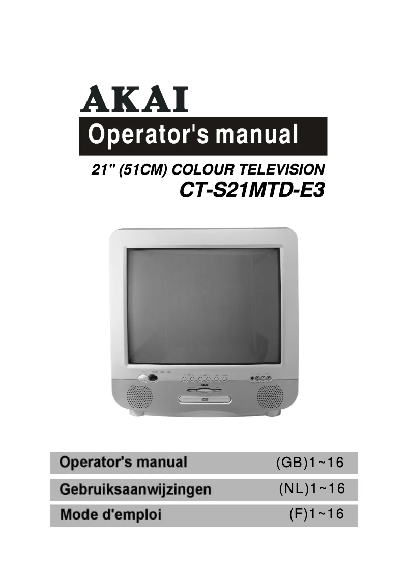 Imagen de la primera página del manual del dispositivo CTS21MTD