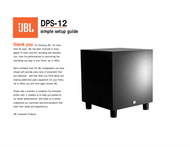 Imagen de la primera página del manual del dispositivo DPS-12
