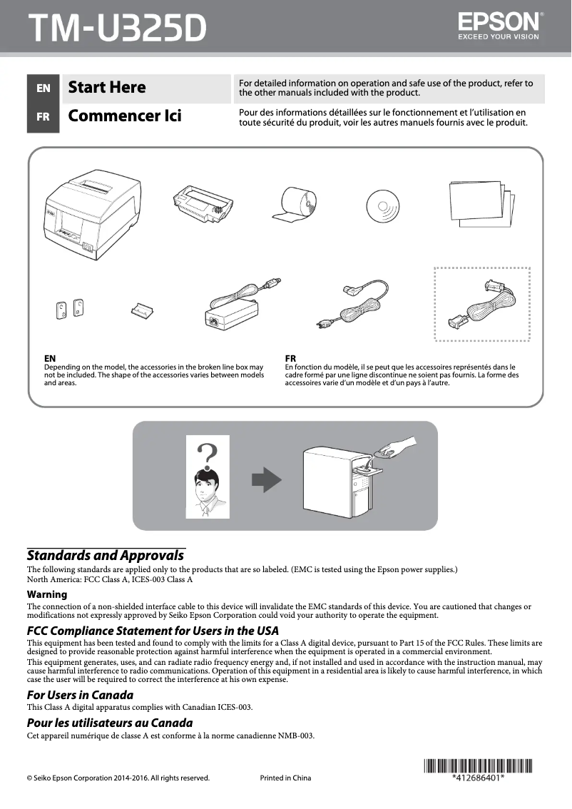 Página 1 del manual Manual de usuario Epson TM-U325