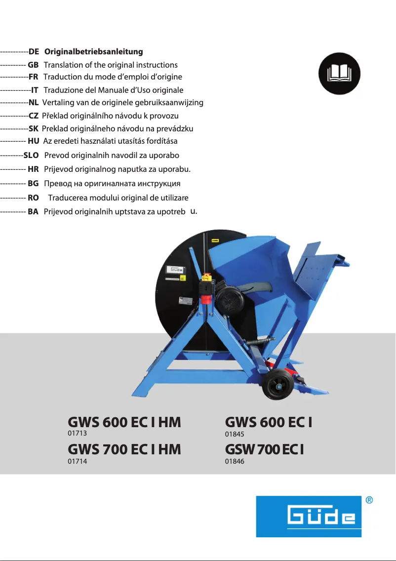 Imagen de la primera página del manual del dispositivo GWS 700 EC