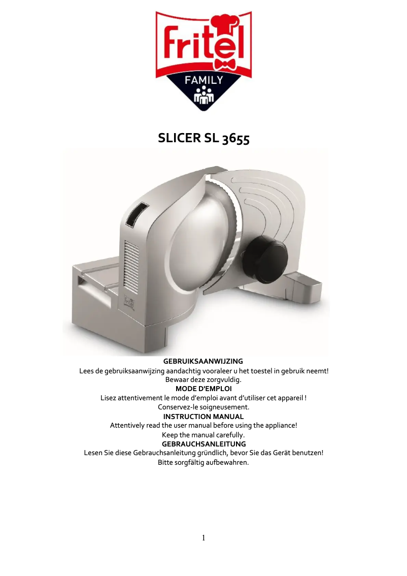 Página 1 del manual Manual de usuario Fritel SL 3855