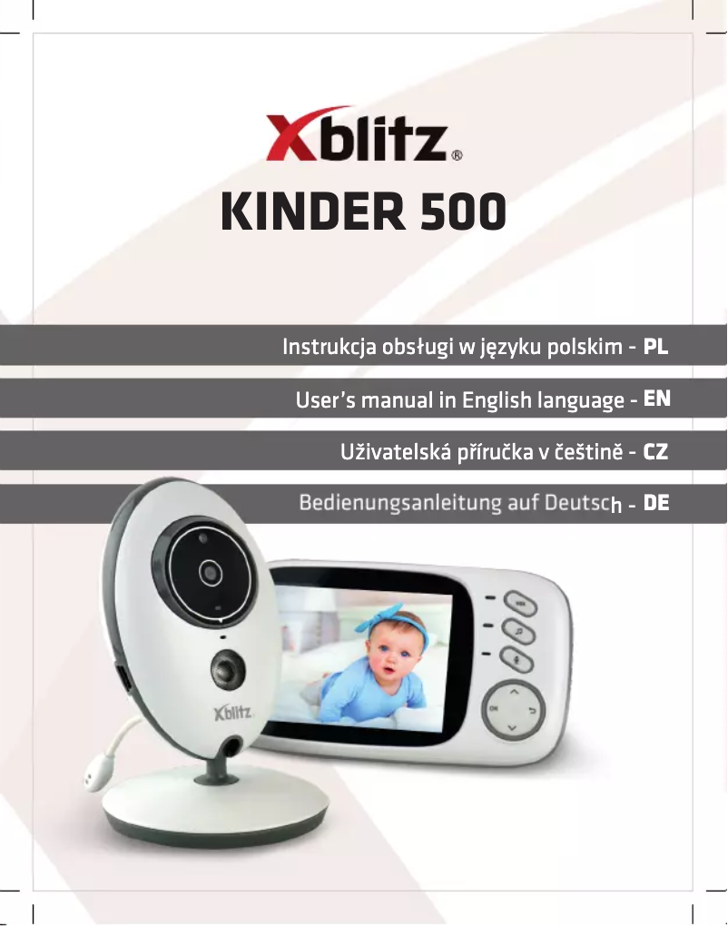 Página 1 del manual Manual de usuario Xblitz Kinder 500
