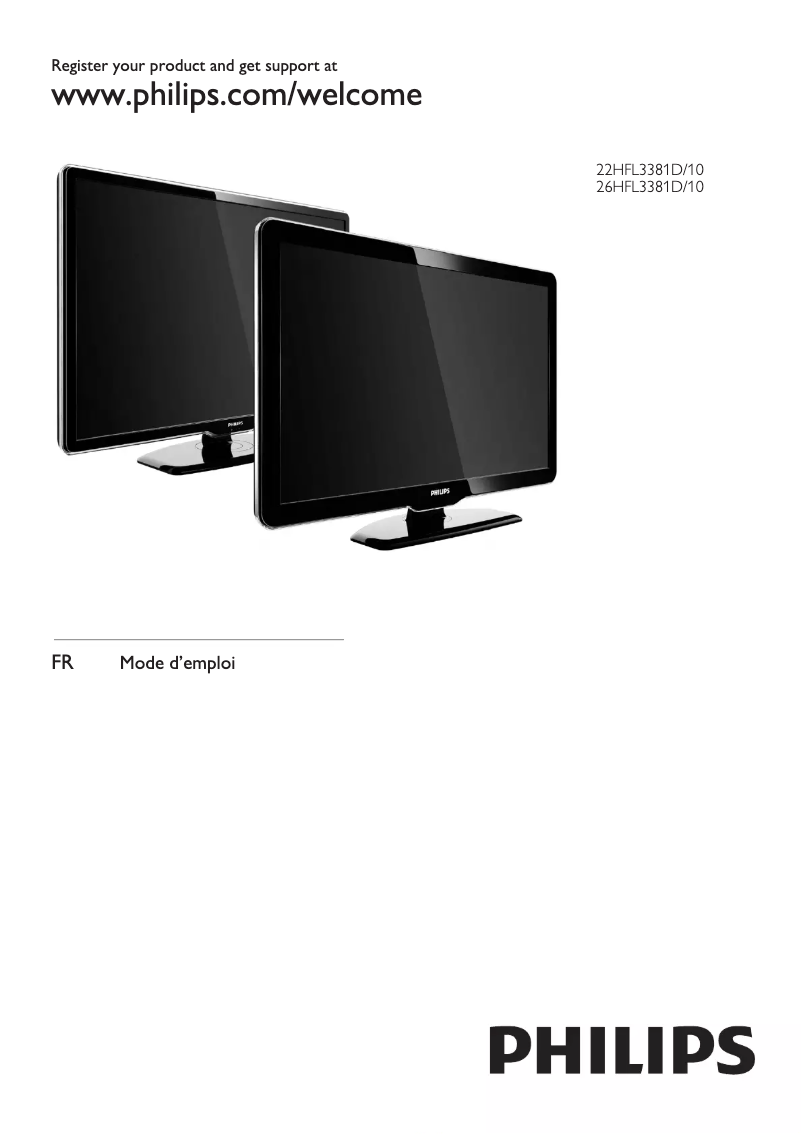 Imagen de la primera página del manual del dispositivo 26HFL3381D