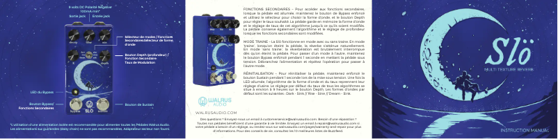 Página 1 del manual Manual de usuario Walrus Audio Slö