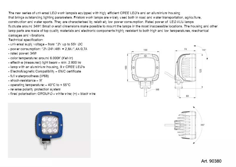 Página 1 del manual Manual de usuario Fristom 90380