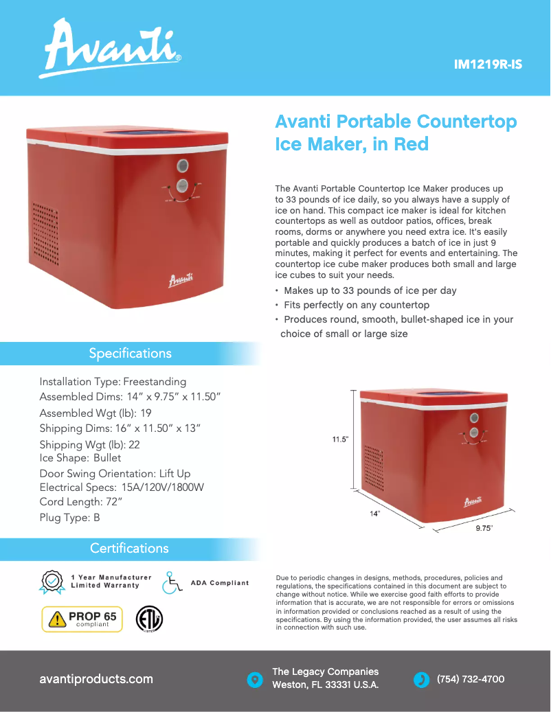 Imagen de la primera página del manual del dispositivo IM1219R-IS