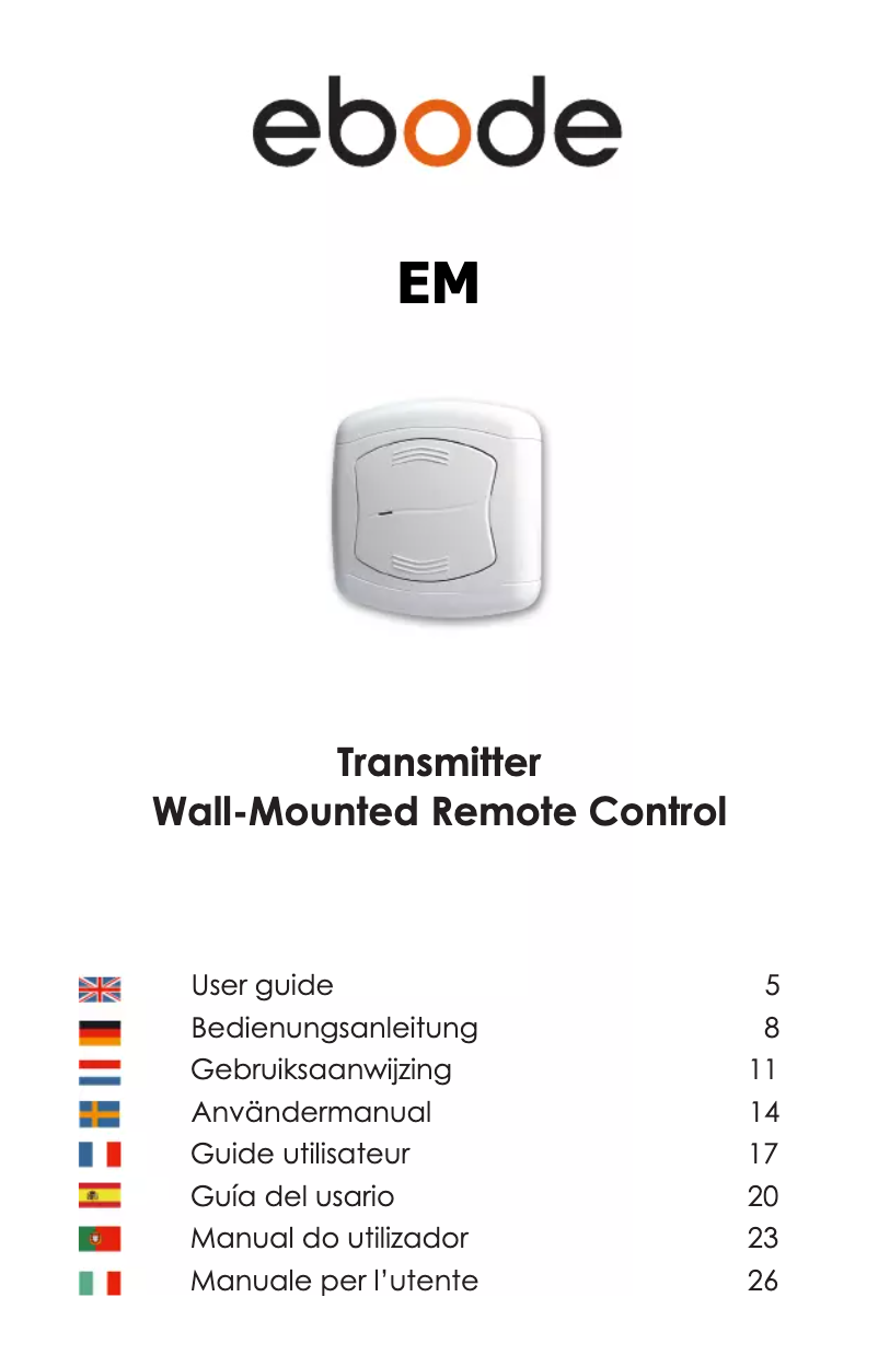 Imagen de la primera página del manual del dispositivo EM